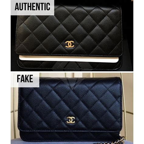 chanel wallet on chain fake vs real|genuine chanel wallets.